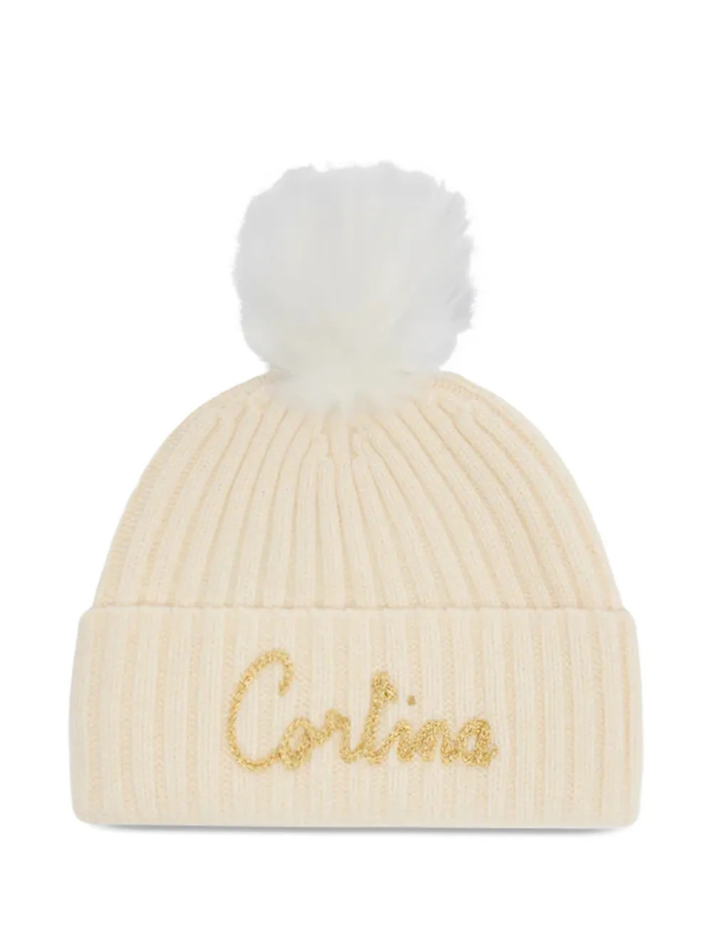 MC2 Saint Barth pom-pom ribbed beanie - Neutrals | Farfetch Global