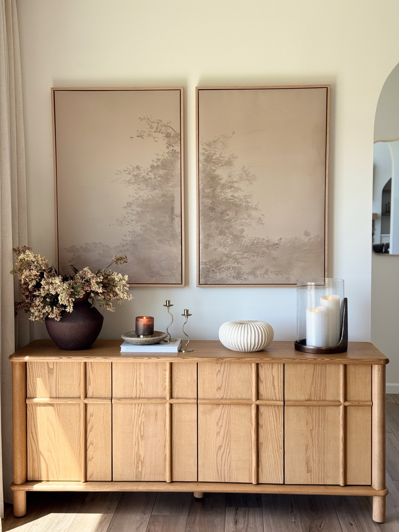 wow this sideboard added so much character to this space. Balancing out softness & depth. exactly what this nook needed✨

#LTKmorningroutine #LTKHome #LTKSaleAlert