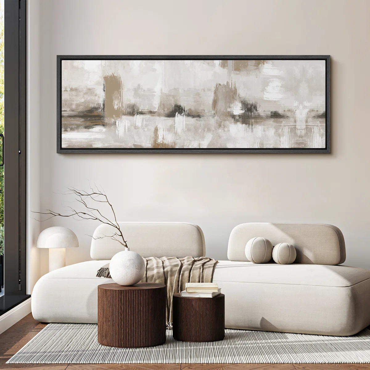 Modern Abstract Design in Neutral Tones Modern Art | Wayfair North America