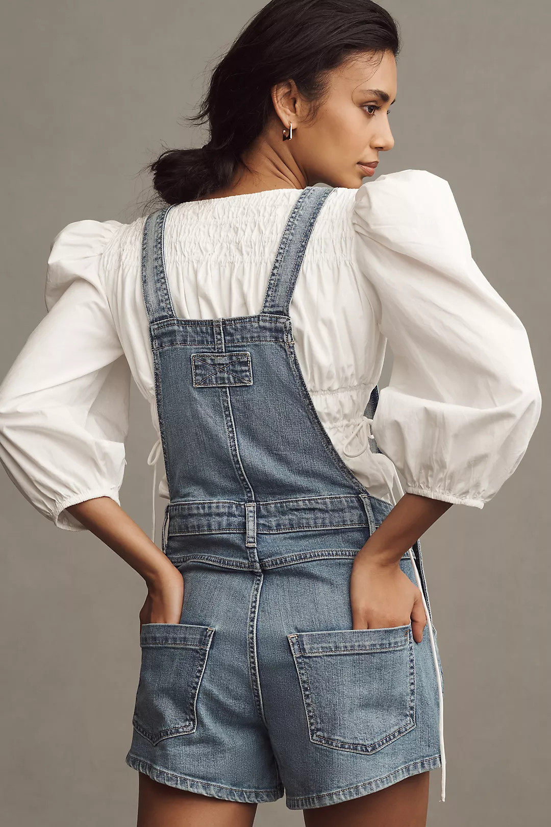 Pilcro Denim Micro Overalls | Anthropologie (US)