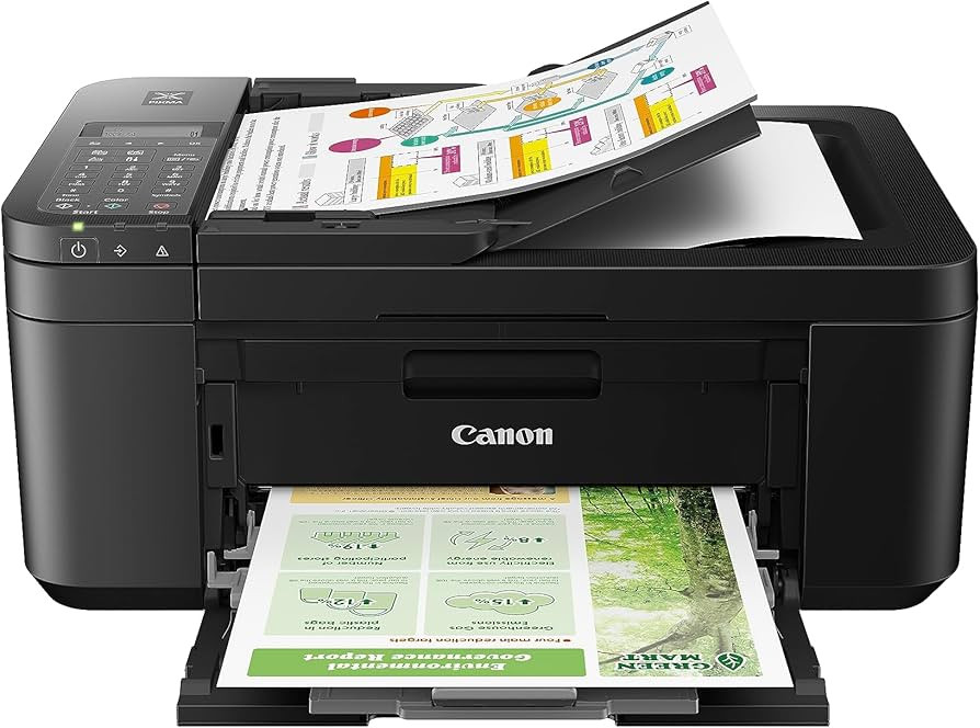 Canon PIXMA TR4720 All-in-One Wireless Printer, Home Use with Auto Document Feeder, Mobile Printi... | Amazon (US)