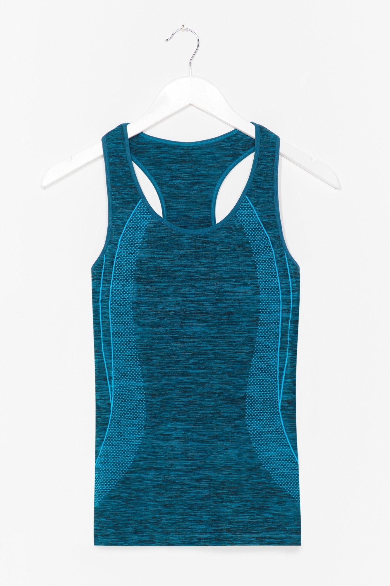 Womens And Breathe Contrast Racerback Workout Top - Teal | NastyGal (US & CA)