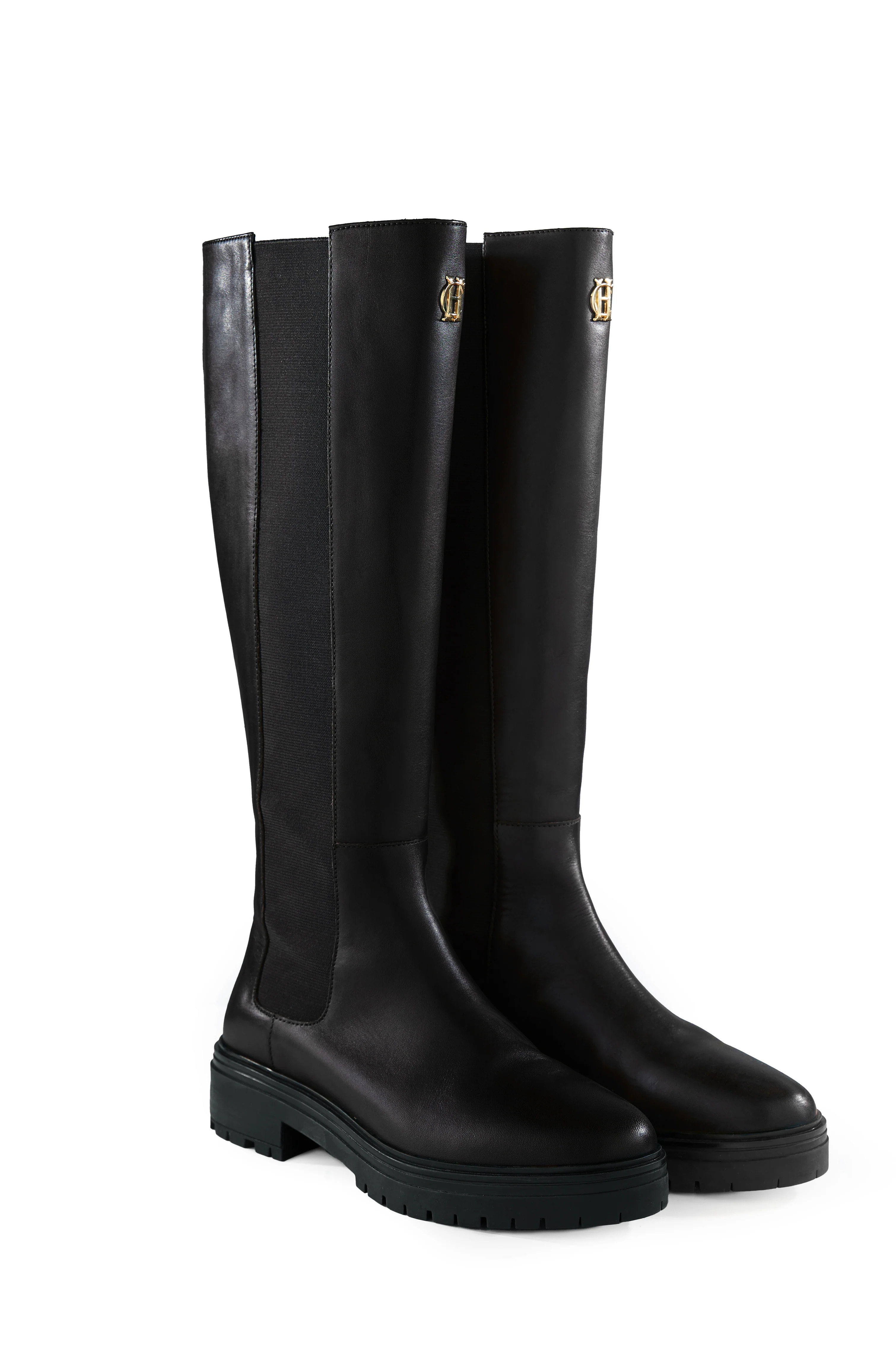 Astoria Knee Boot (Black) | Holland Cooper