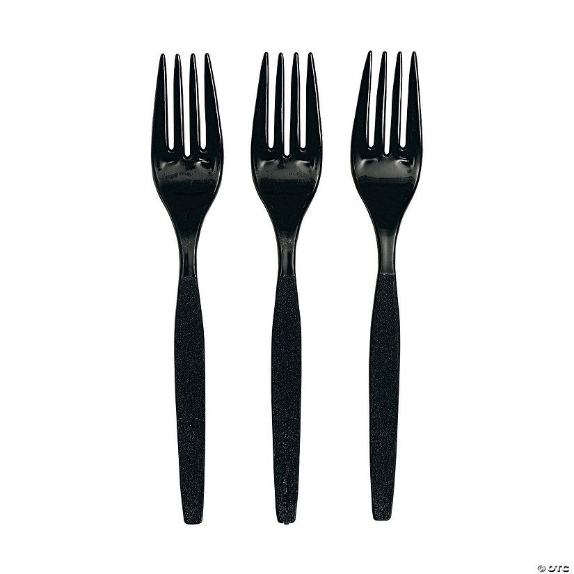 Bulk 50 Ct. Solid Color Plastic Forks | Oriental Trading Company