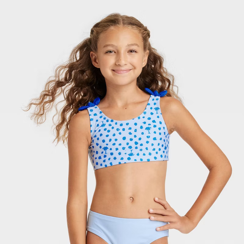 Girls' Sea Tropic Bikini Set- Cat & Jack™ Blue | Target