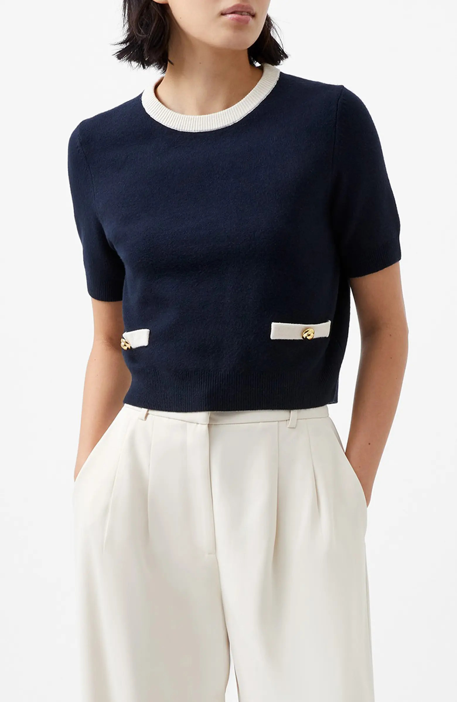 Babysoft Short Sleeve Sweater | Nordstrom