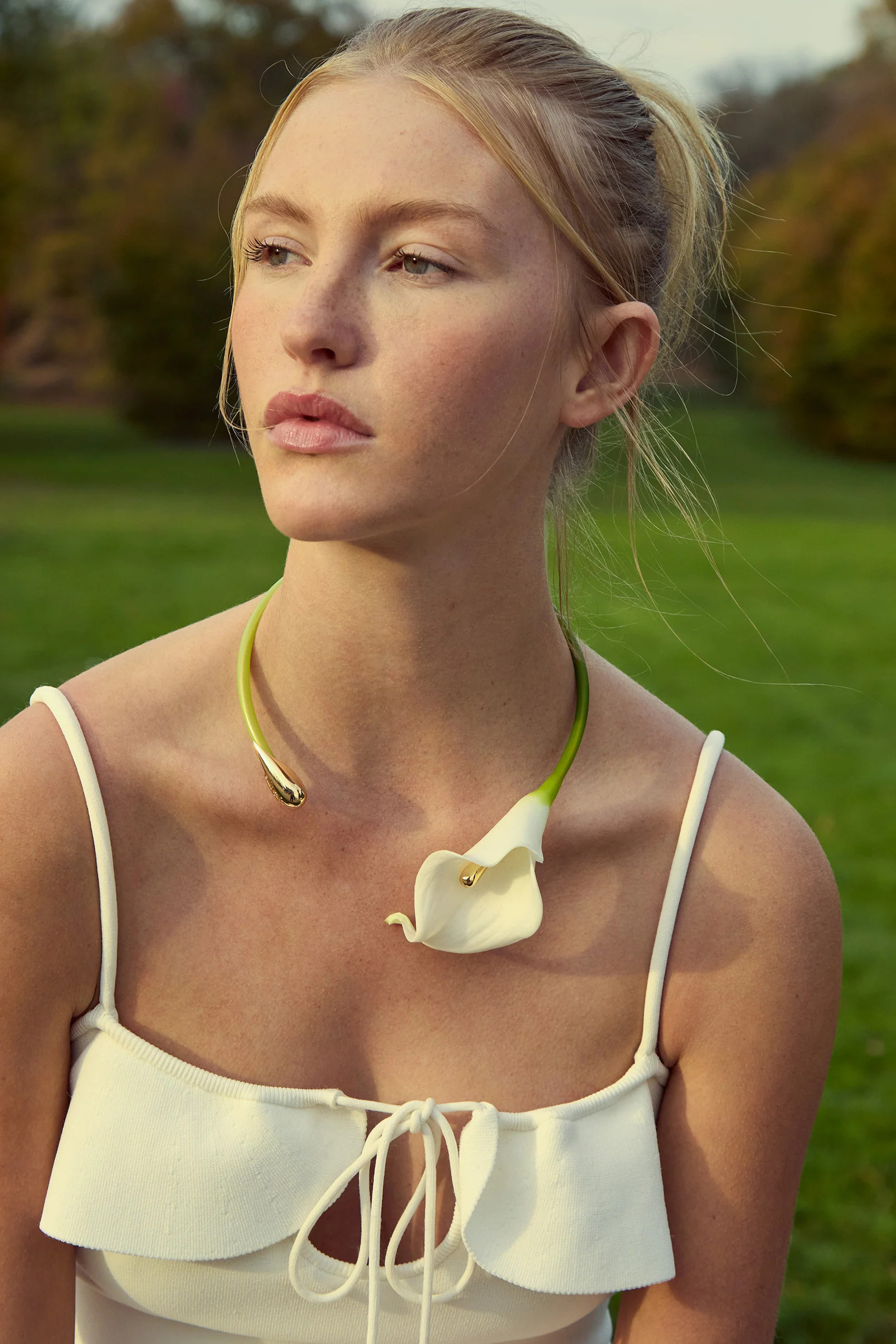 CALLA VINE CHOKER - WHITE | Cult Gaia - US