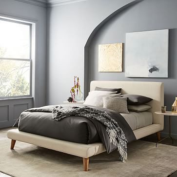 Mod Upholstered Platform Bed | West Elm (US)