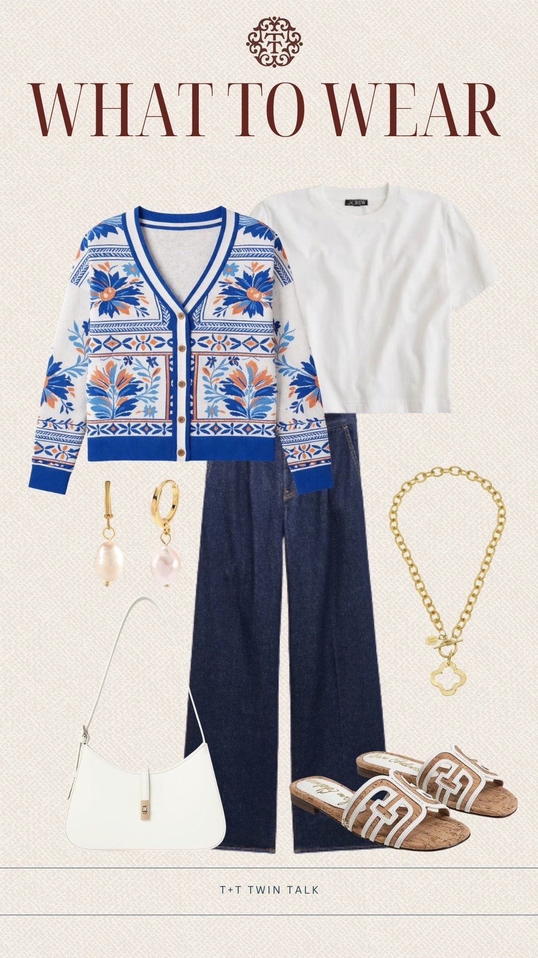 Social Threads  released a new collection and this patterned cardigan immediately caught our eye. We would style it with dark wash denim and a classic white top underneath for an easy everyday look. Finish it off with a gold Susan Shaw necklace and Sam Edelman sandals to complete the outfit.

#LTKMidsize #LTKootd #LTKSeasonal