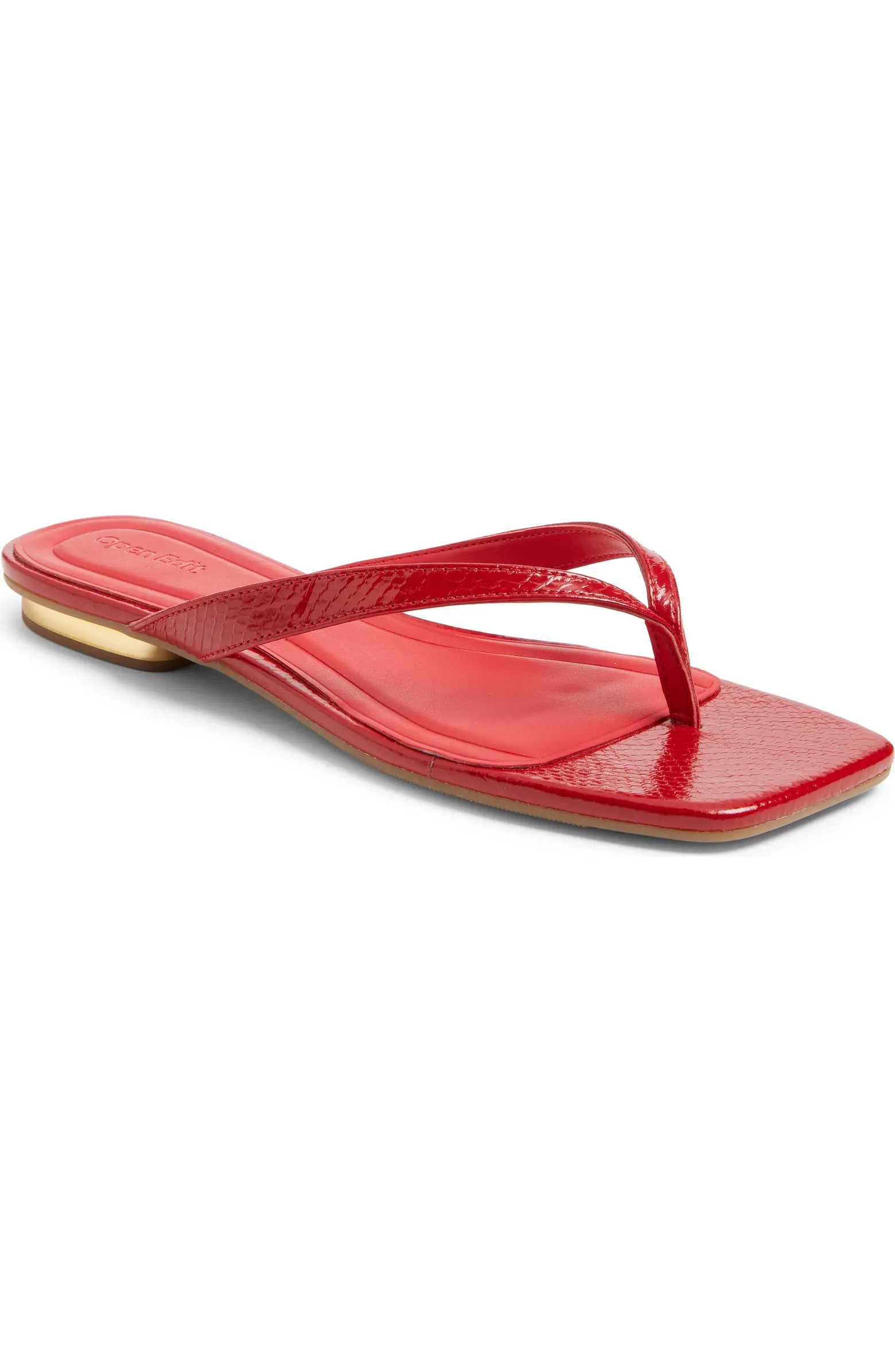 Ocean Snakeskin Embossed Thong Sandal (Women) | Nordstrom