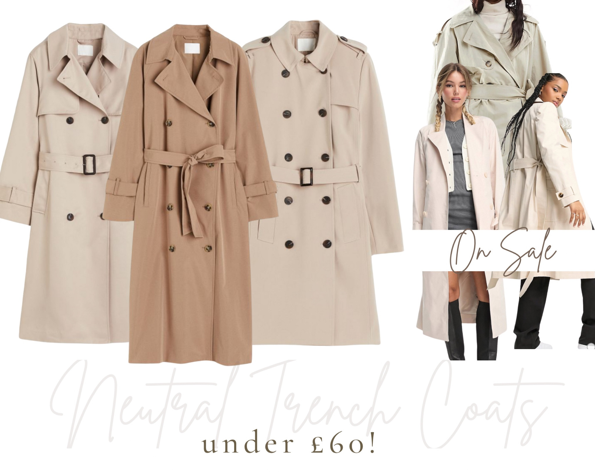 Some hot trench coats out there right now, all for under £60! Some of these trench coats are in a Spring Sale right now so run, don't walk... 

#LTKstyletip #LTKsalealert #LTKSpringSale