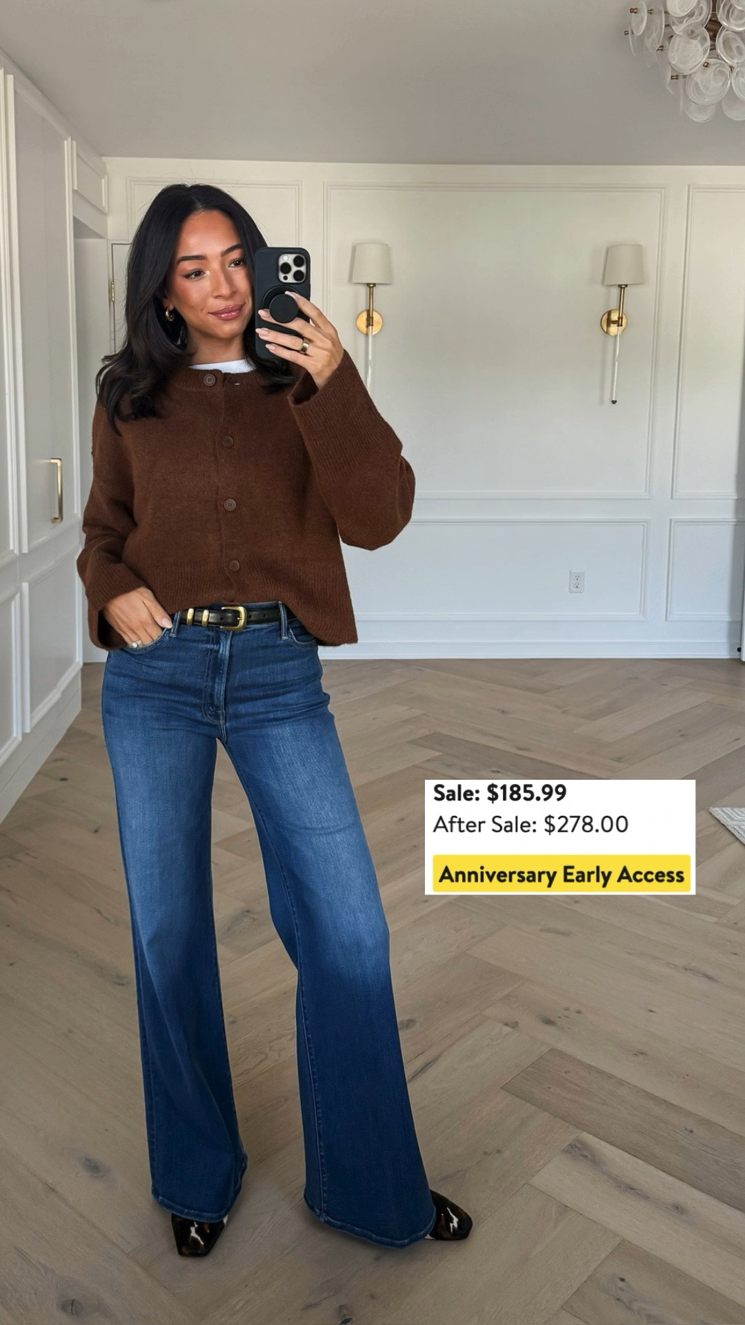 40% OFF MOTHER denim!! 🤩 These jeans are some of my all-time favorites- they’re incredibly comfortable, unbelievably soft, and so flattering! Wearing size S cardigan (OOS but I’ve linked similars) and size 27 jeans 

Nordstrom sale, nordstrom anniversary sale, fall outfit, fall fashion, nsale, jeans, designer denim, mother jeans

#LTKSaleAlert #LTKSeasonal