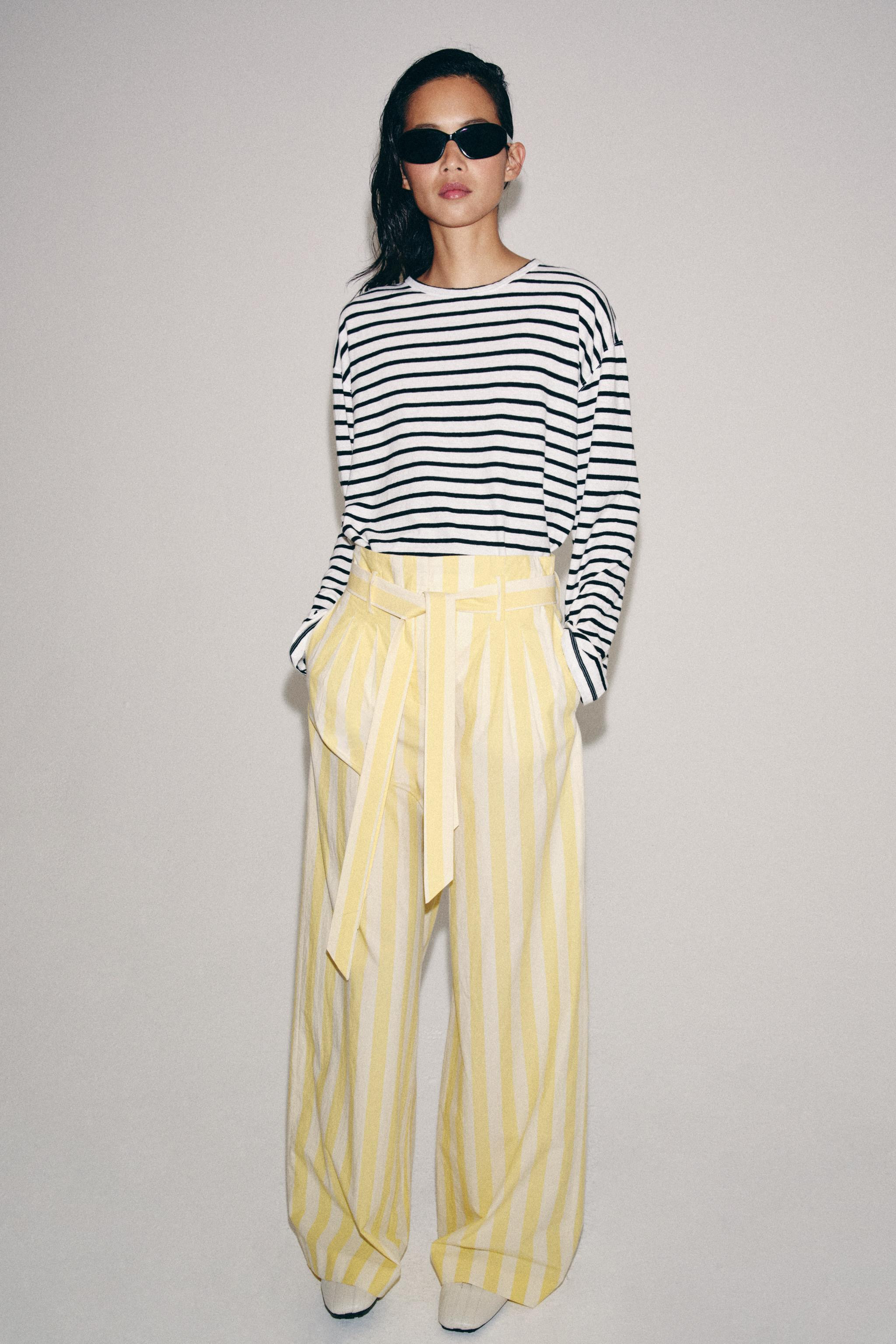ZW COLLECTION STRIPED PAJAMA PANTS | Zara US