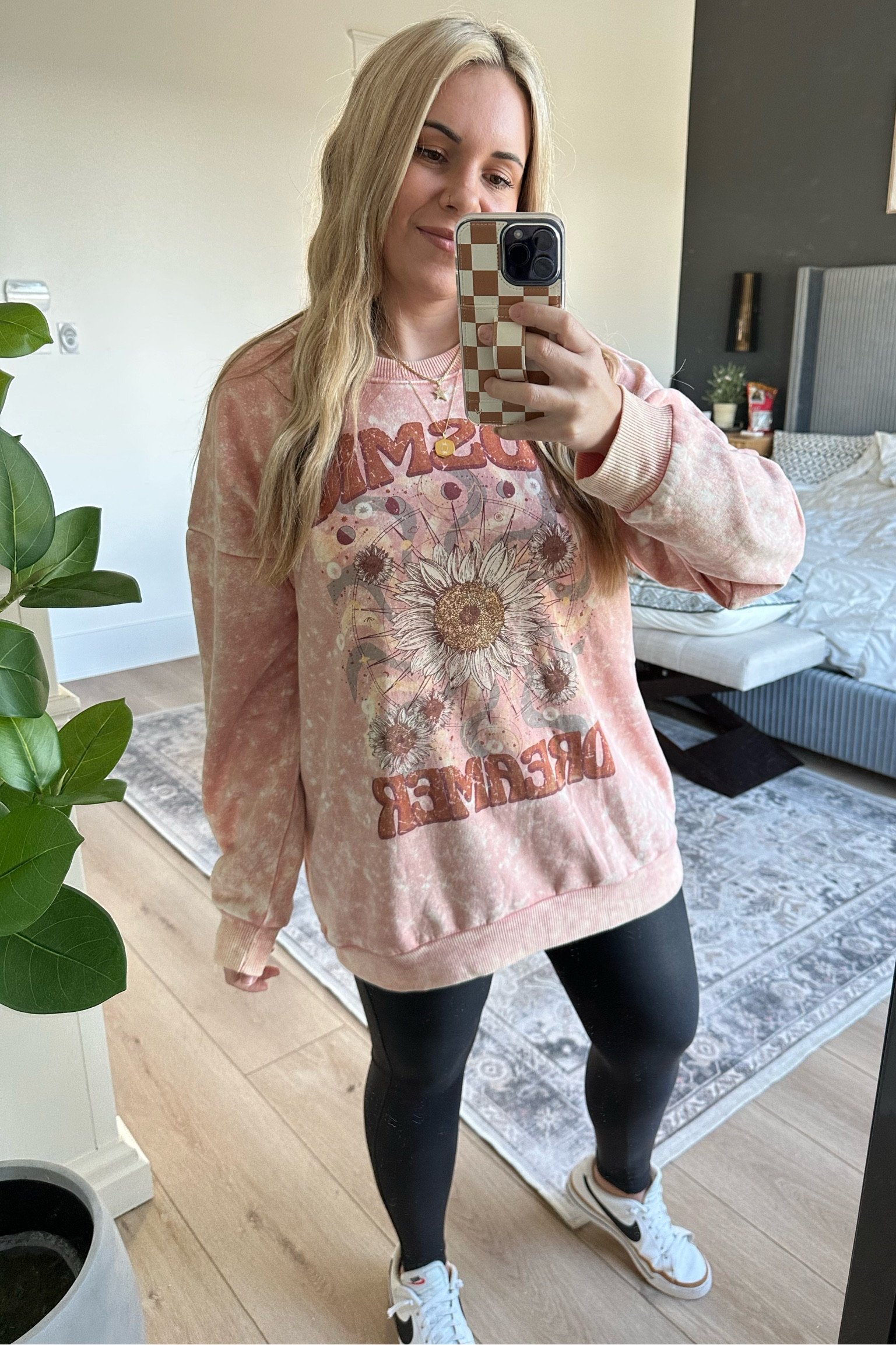 New graphic sweatshirts from Walmart!!! SO CUTE. Free people dupes! Urban outfitters dupe! Acid washed. Graphic tee. Sized up to an XL for length and oversized fit!