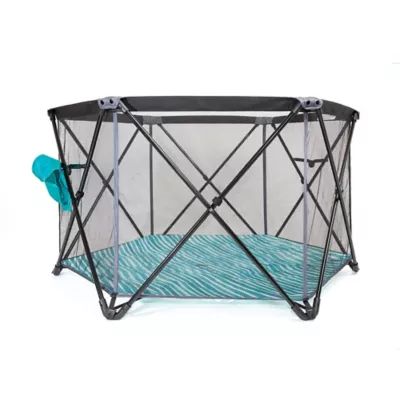Baby Delight® Go With Me™ Haven Portable Playard in Teal/Grey | buybuy BABY | buybuy BABY