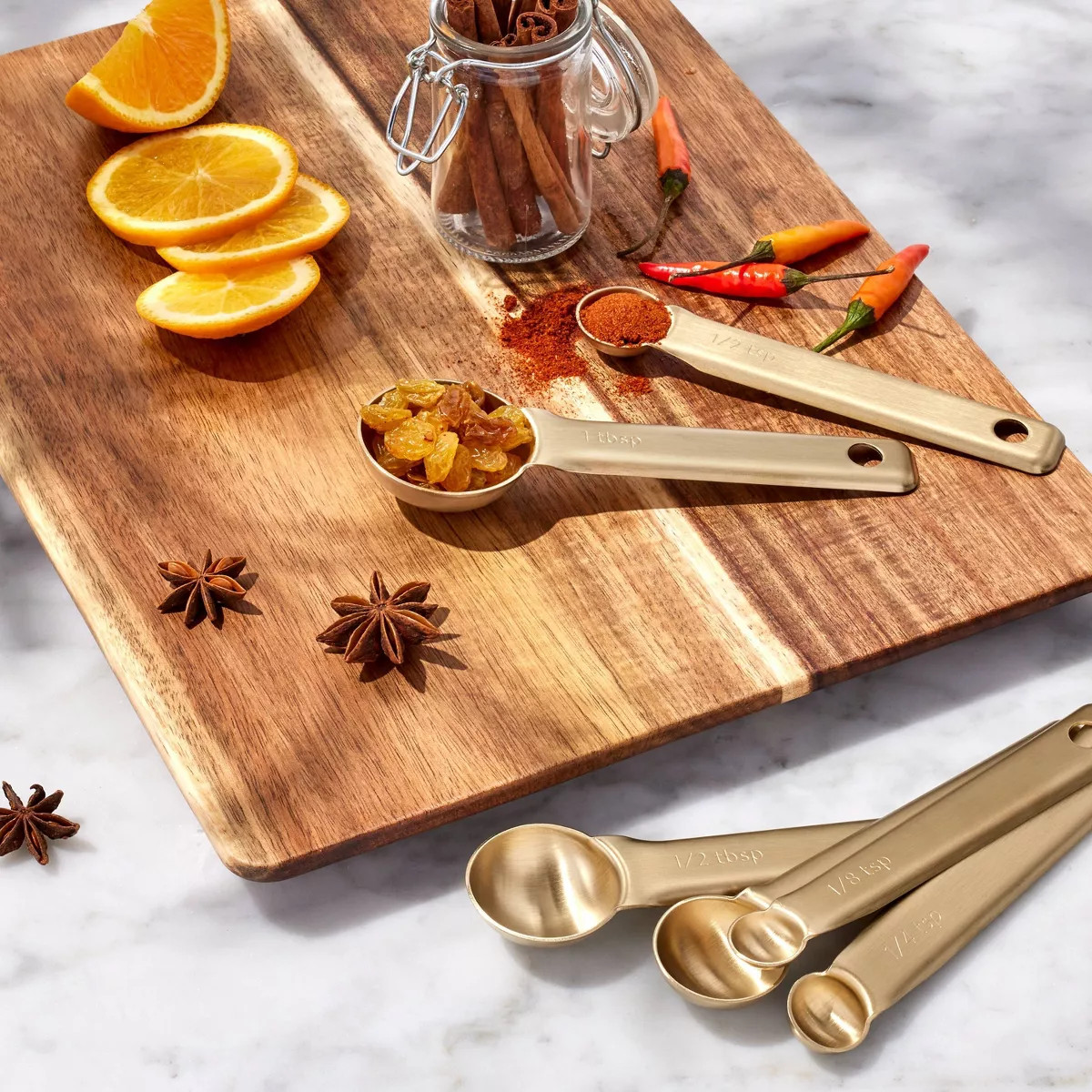6pc Stainless Steel Measuring Spoons - Figmint™ | Target