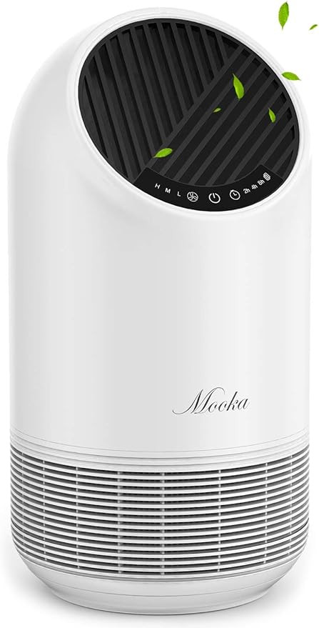 Mooka True HEPA Air Purifier for Home Up to 323ft², 360° Deep Purification, Ozone Free Air Clea... | Amazon (US)