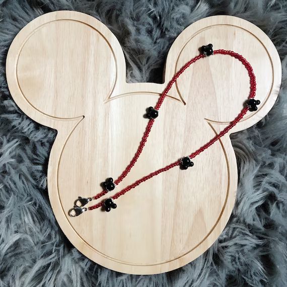 Black Mouse Ears Mask Chain/lanyard | Etsy | Etsy (US)