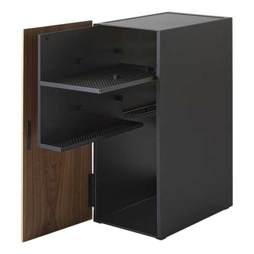 Yamazaki Home Tower Large Capacity Game Console Rack – Organize Controllers, Pull-Out Shelf, Cable Management - Steel | Amazon (US)