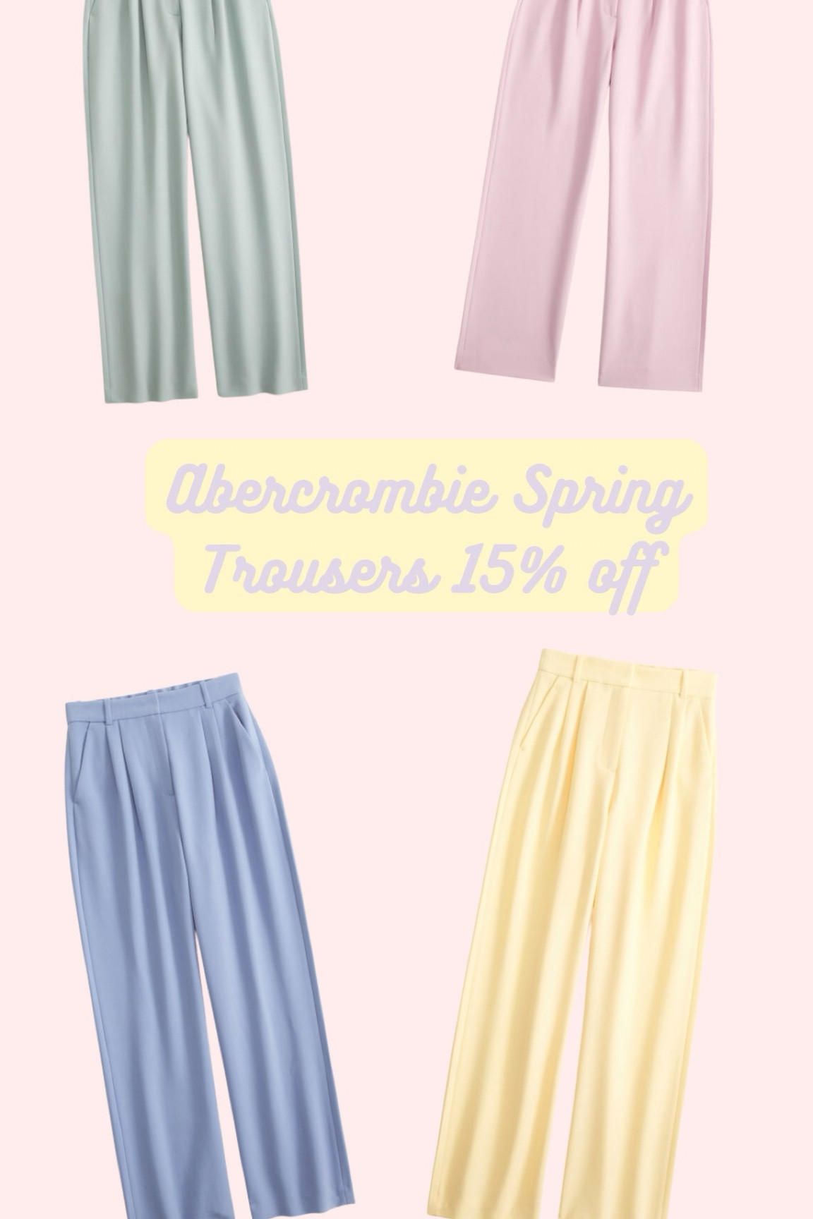 Cutest spring trousers 

#LTKfindsunder100 #LTKSpringSale