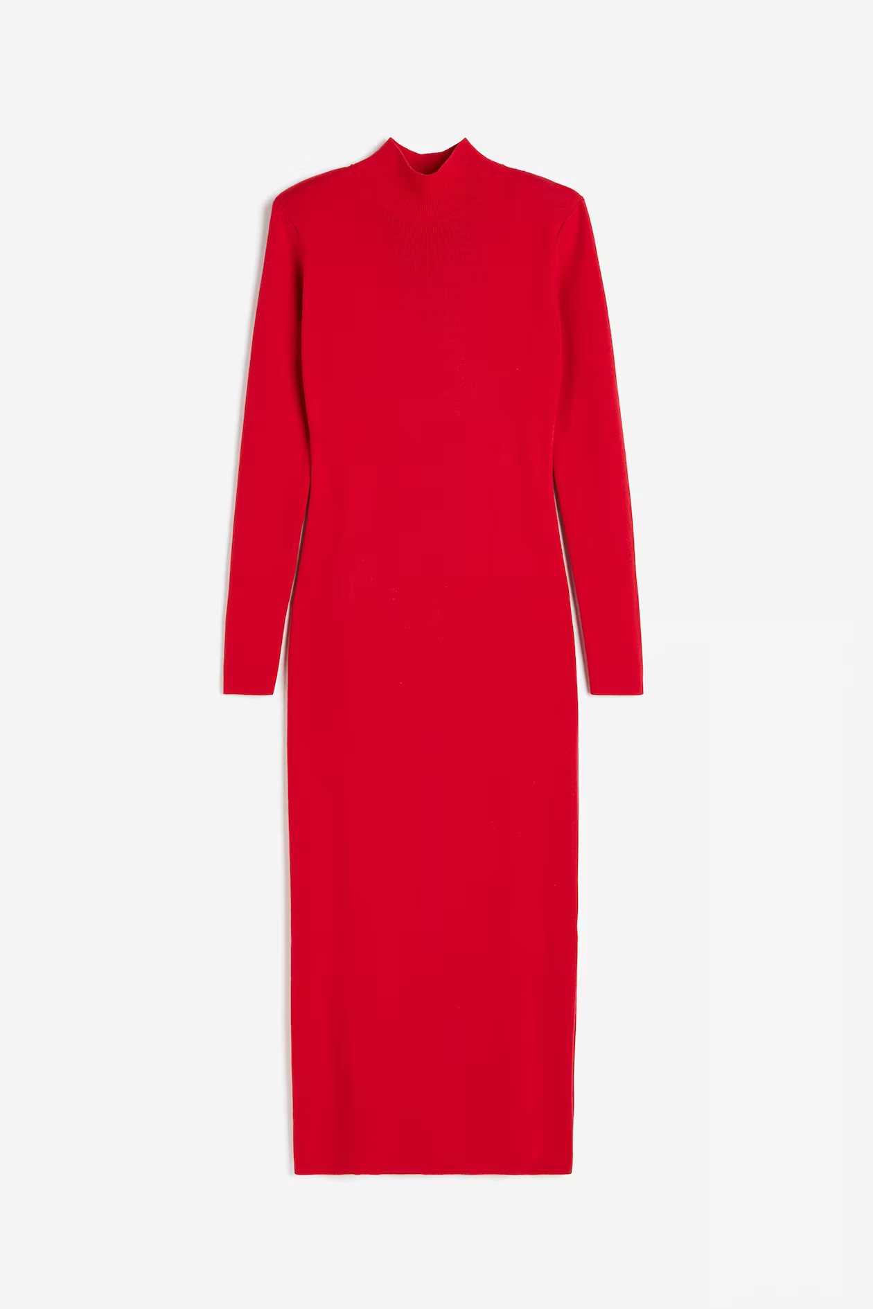 Mock Turtleneck Bodycon Dress - Red - Ladies | H&M US | H&M (US + CA)