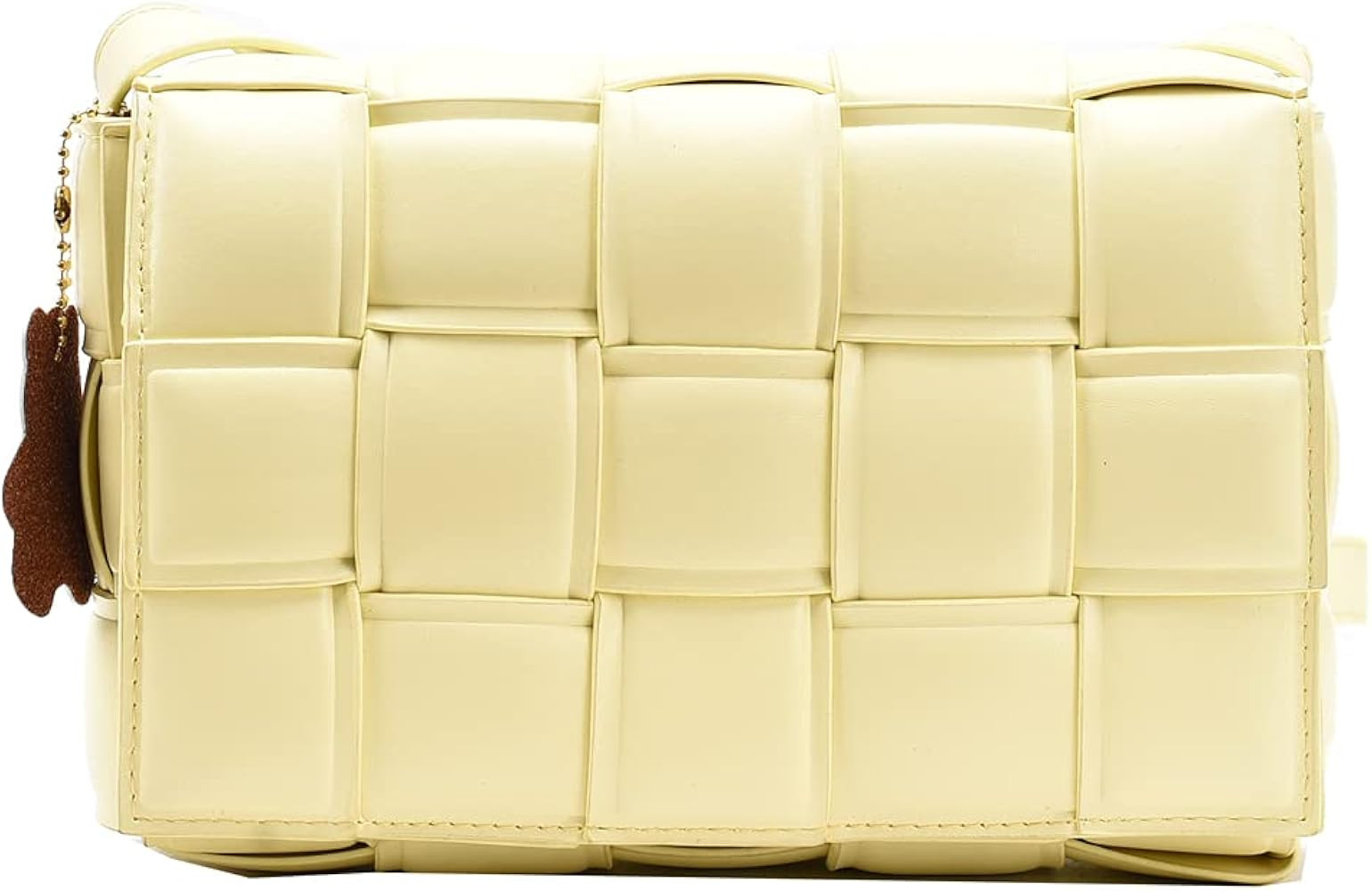 Luxury Design Weave PU Leather Shoulder Crossbody Messenger Bags Women Purse and Handbags | Amazon (US)