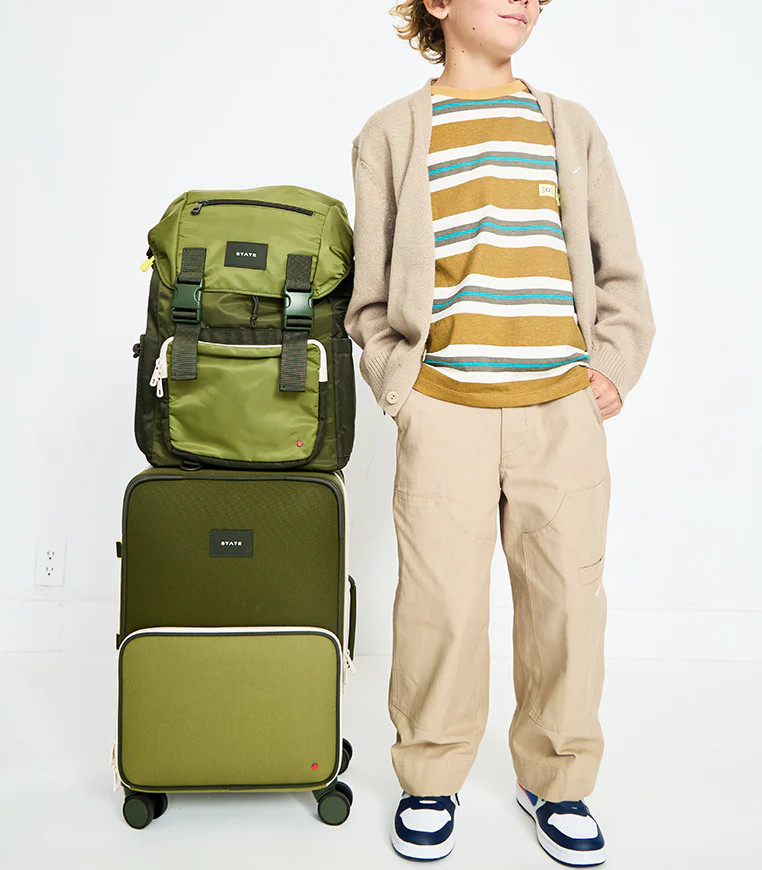 STATE Bags | Logan Suitcase Polyester Canvas Olive | STATE Bags
