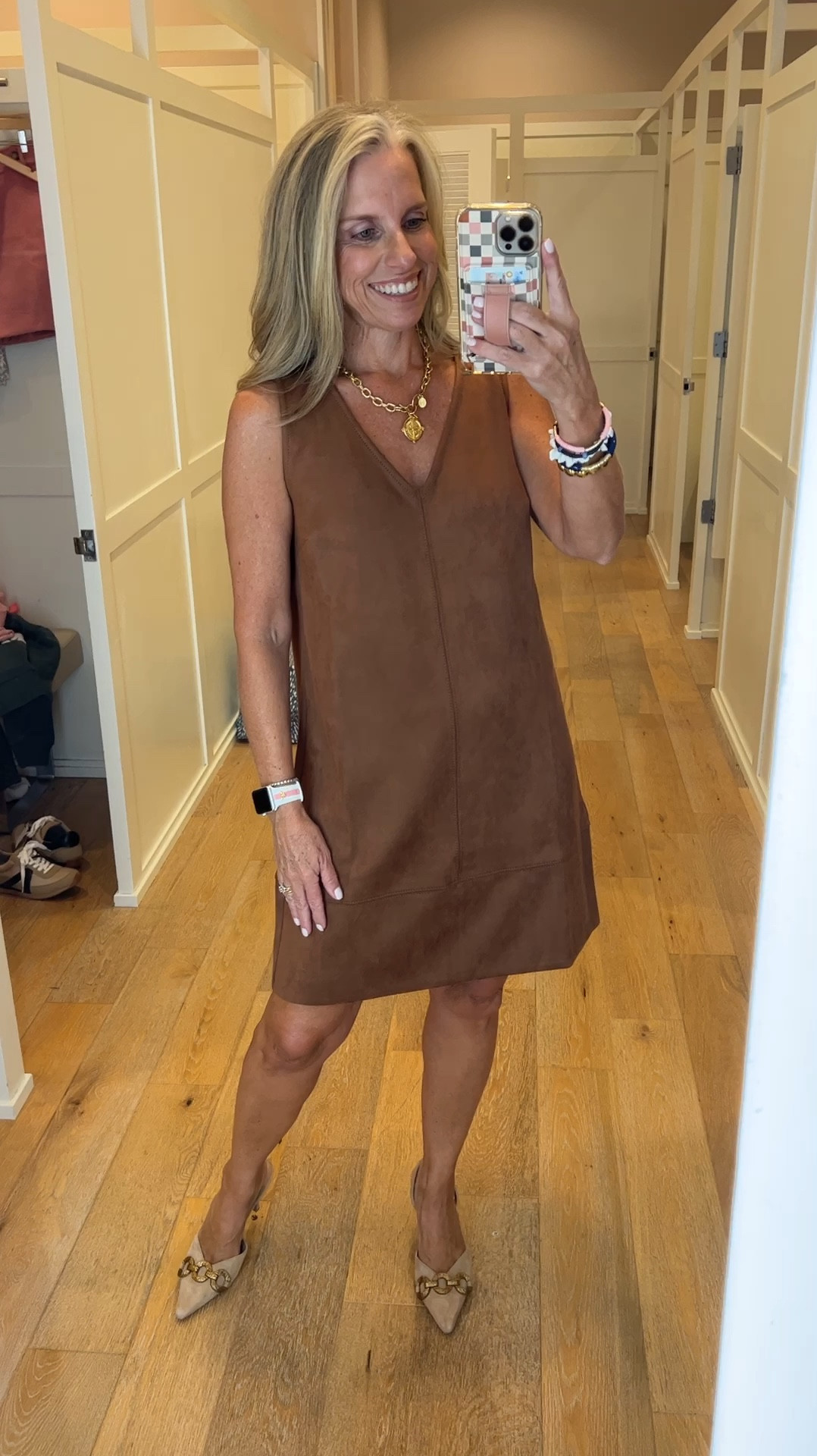 The CUTEST suede jumper. Layering a shirt for cooler days or a jacket. Linking options 
On sale 30% off 

#LTKWorkwear #LTKStyleTip #LTKFindsUnder100