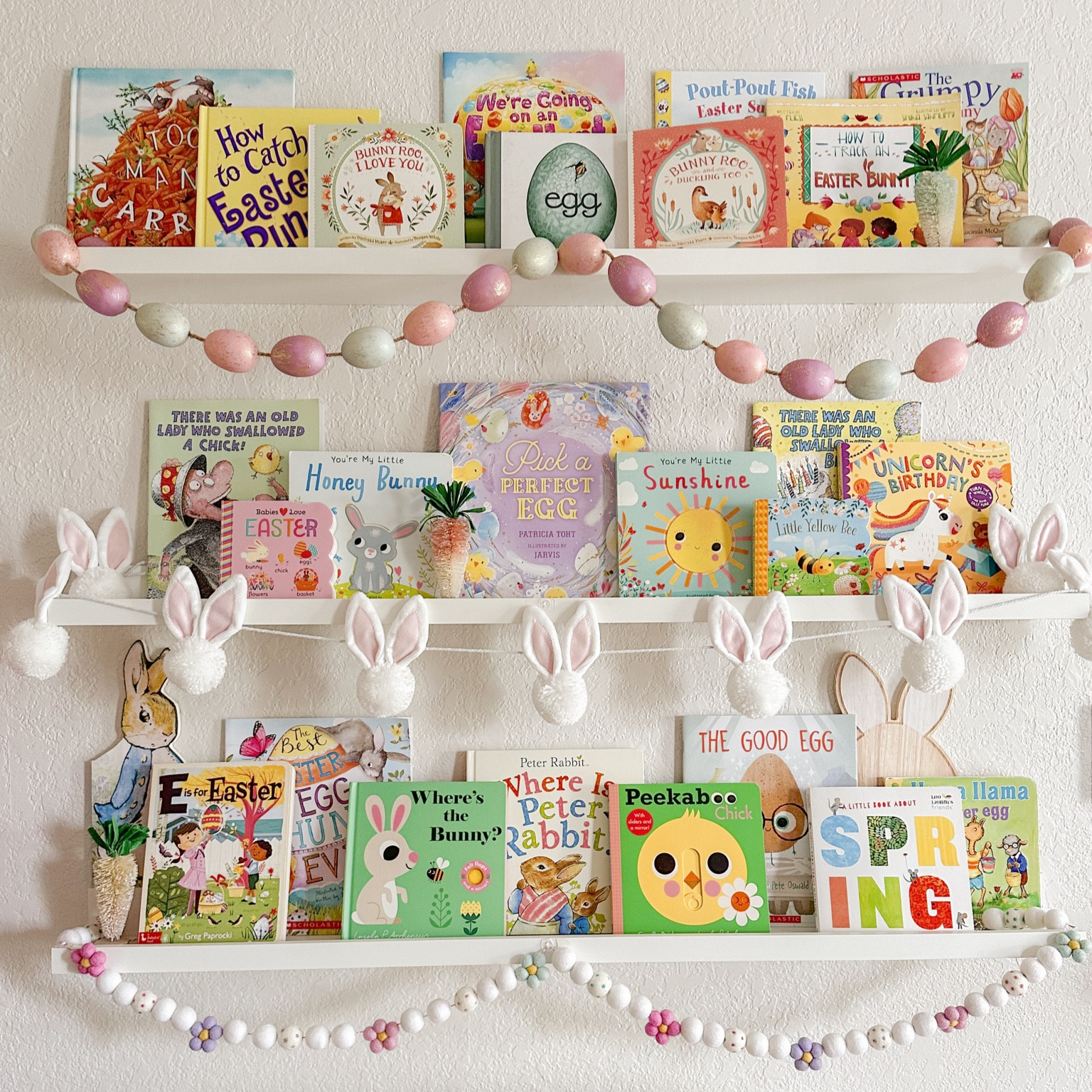 Easter and spring bookshelves! 🐰🐣🌸 

#LTKSeasonal #LTKkids #LTKbaby