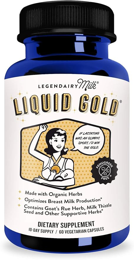 Legendairy Milk® Liquid Gold® - Contains Goats Rue and Milk Thistle - Fenugreek Free - Certifie... | Amazon (US)
