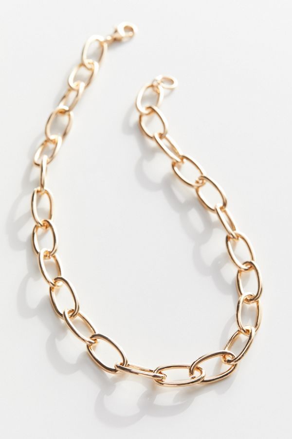 Cara Wide Cable Chain Necklace | Urban Outfitters (US and RoW)