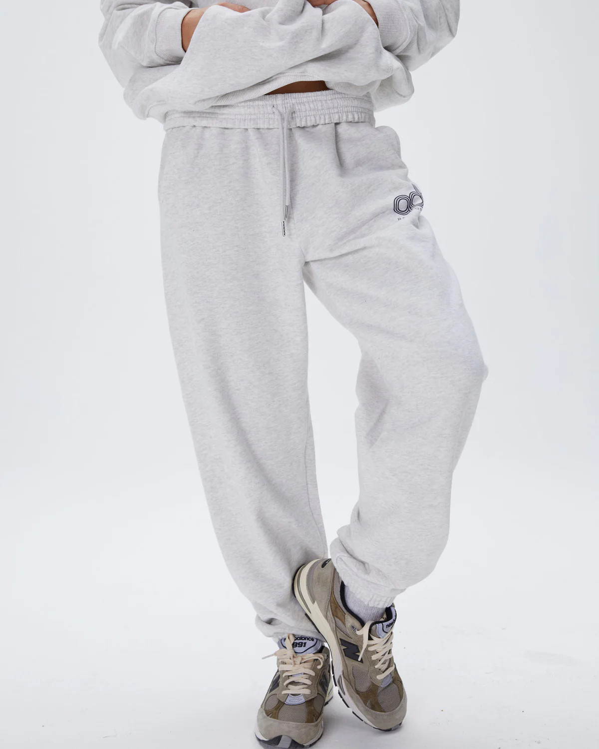 Performance Sweatpants - Light Grey Melange | Adanola UK