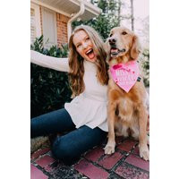 Miss Melt Your Heart Over The Collar Dog Bandana, Mister Heart, Valentine's Day Bandanas, Tails Up P | Etsy (US)