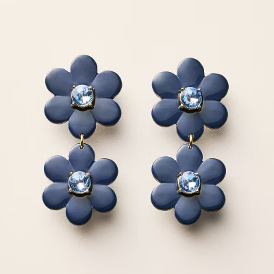 Floral Linear Earrings - kate spade new york x Target Blue | Target