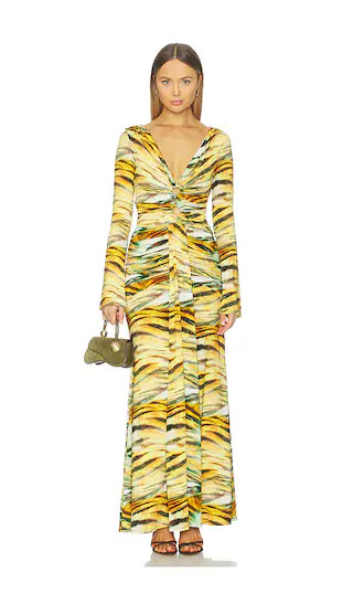 Iko Dress in Citron Tiger | Revolve Clothing (Global)