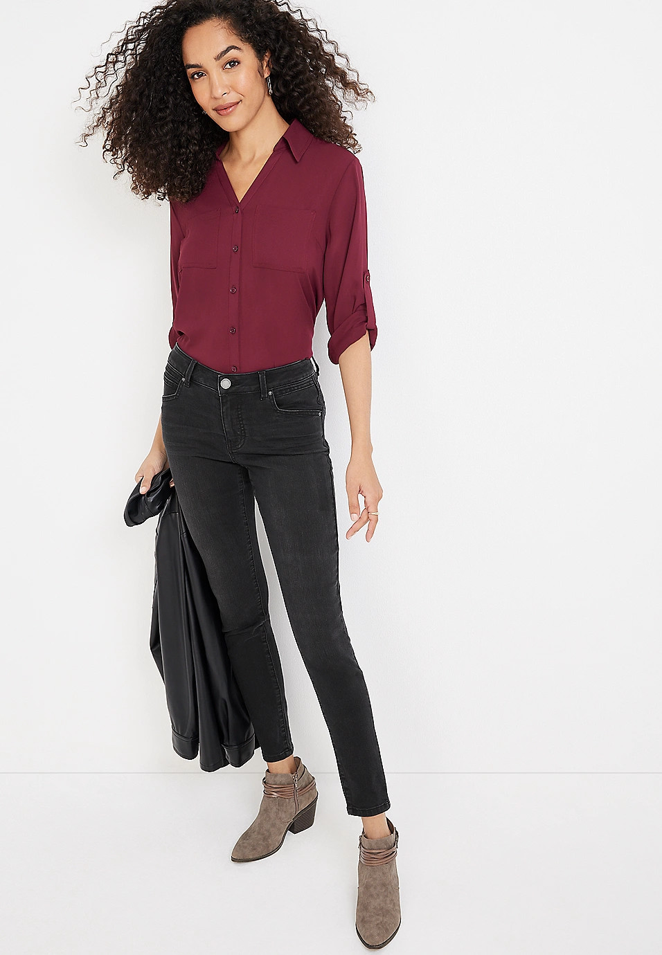 m jeans by maurices™ Everflex™ Super Skinny Curvy High Rise Jean | Maurices