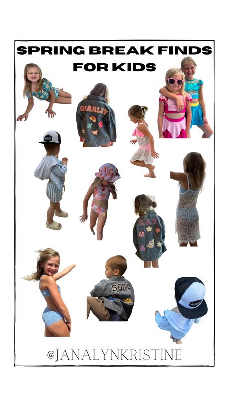 Spring break swim and style for kids! Some of our favorite suits, cover ups, jackets, sandals, etc. Kinds finds that are trendy and affordable!! Amazon finds.

#LTKfindsunder50 #LTKtravel #LTKkids