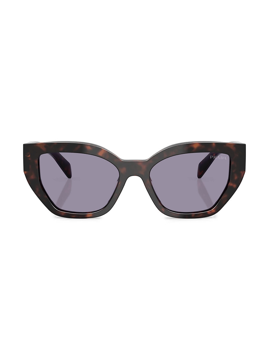 Women's 53MM Cat-Eye Sunglasses - Light Grey Tortoise | Saks Fifth Avenue