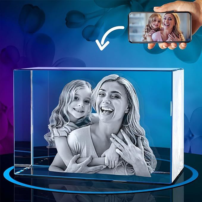 ArtPix 3D Crystal Photo, Personalized Mothers Day Gifts With Your Own Photo for Him, Her, Mom, Da... | Amazon (US)