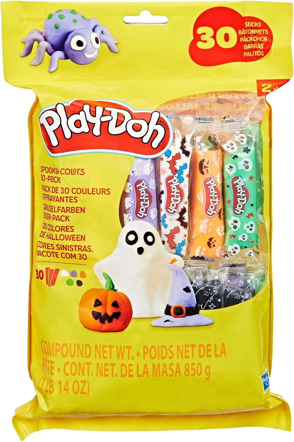 PLAY-DOH 30 Pack Spooky Colors, Individually Wrapped 1 Ounce Sticks for Halloween, Trick or Treat, or Fall Seasonal Arts & Crafts for Kids 2+ | Amazon (US)