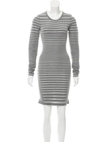Alexander Wang Striped Bodycon Dress w/ Tags | The Real Real, Inc.