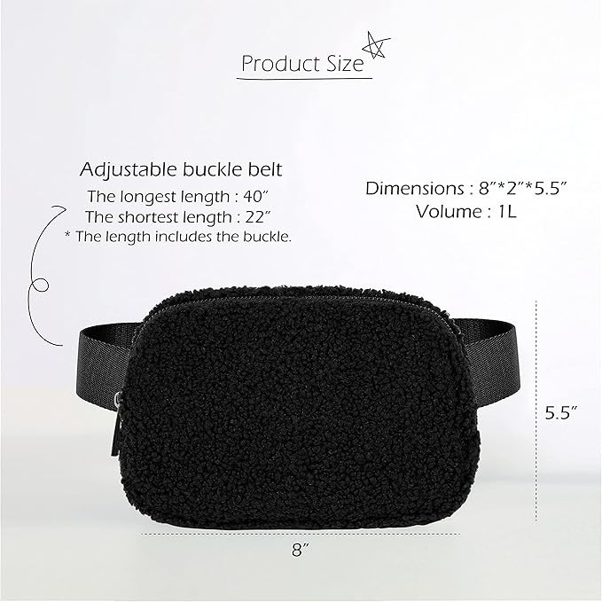 ODODOS Unisex Mini Belt Bag with Adjustable Strap Small Waist Pouch for Workout Running Travellin... | Amazon (US)