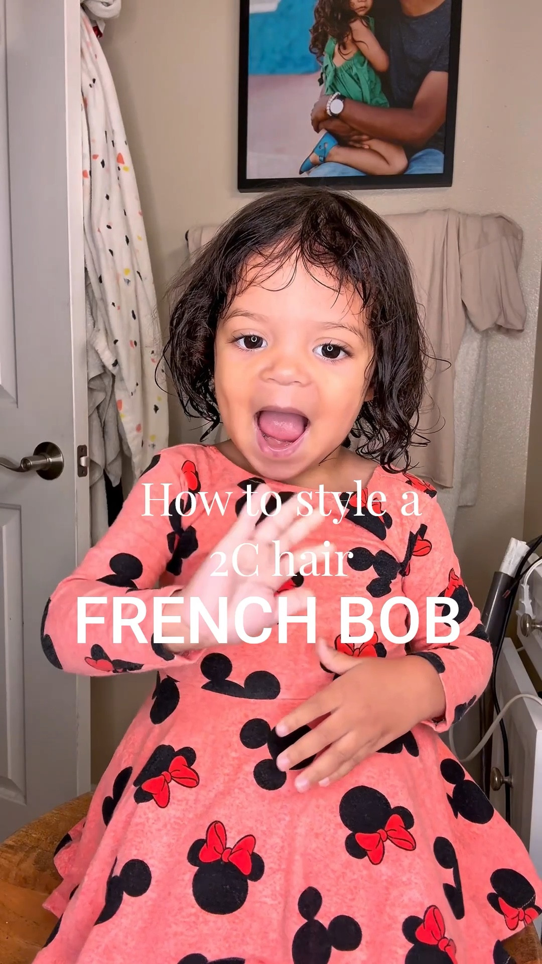 Easy step by step for the perfect French Bob for 2C Hair! #frenchbob #haircare #hairtutorial 

#LTKBeauty #LTKKids #LTKStyleTip
