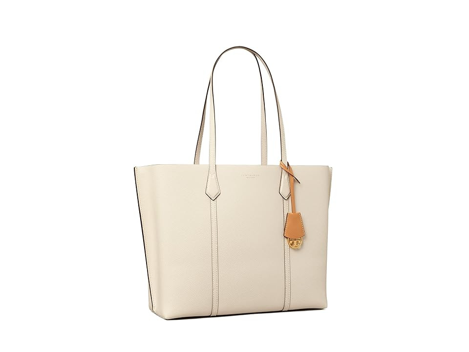 Tory Burch Perry Triple Compartment Tote (New Ivory) Tote Handbags | Zappos