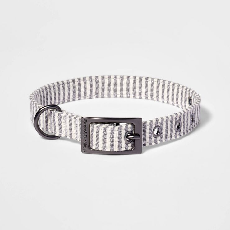 Striped Fashion Dog Collar with Pin Buckle - Boots & Barkley™ | Target