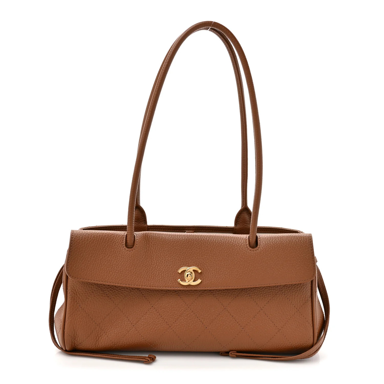 Chanel Grained Calfskin Stitched Urban Essentials Small Shopping Bag Camel 1899344 | FASHIONPHILE (US)