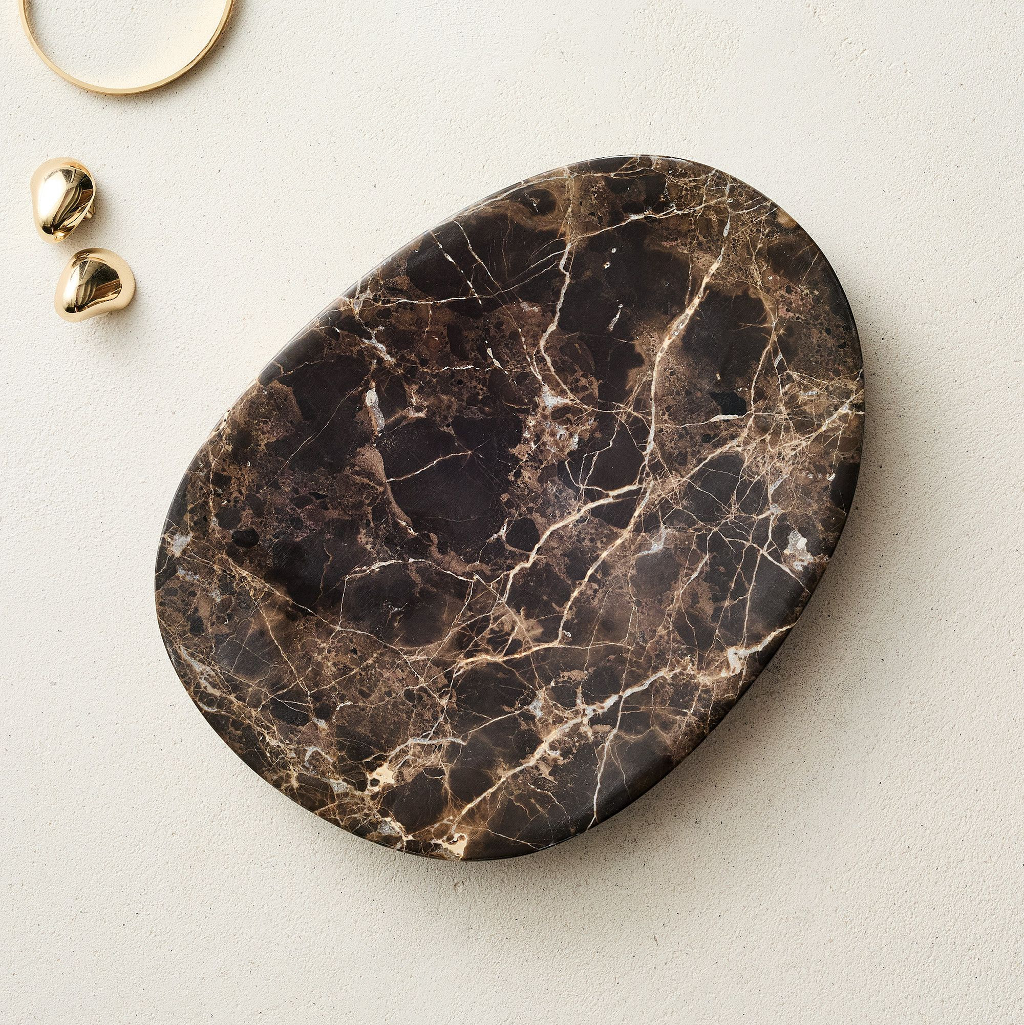 Asymmetrical Marble Trays | West Elm (US)