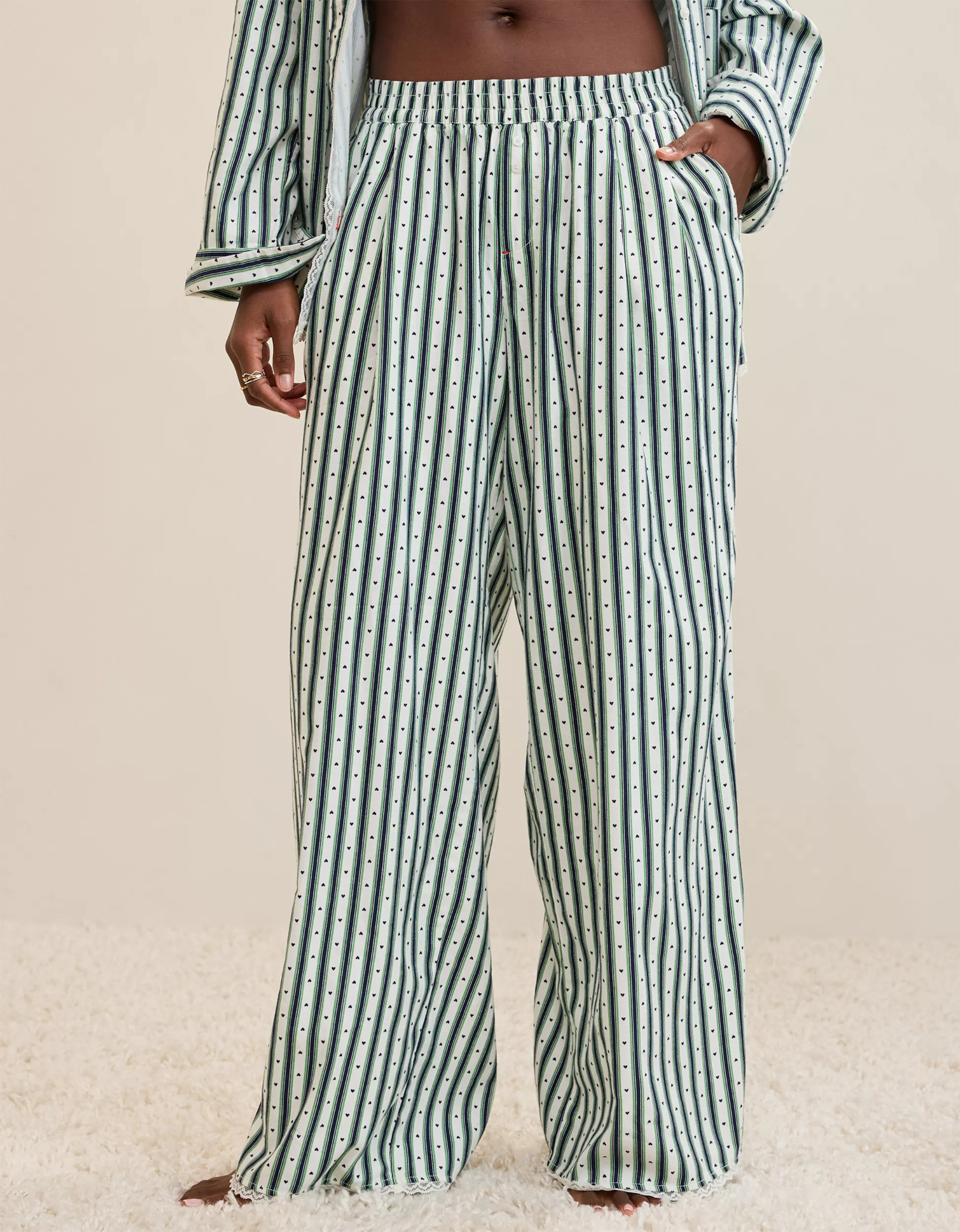 Aerie Street Flannel Trouser PJ | American Eagle Outfitters (US & CA)