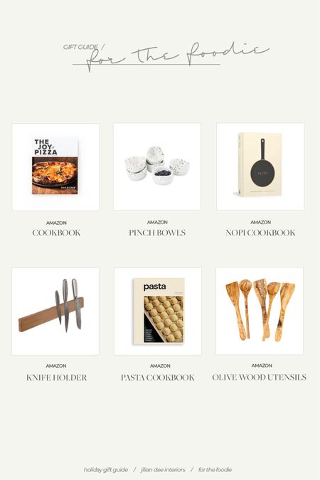 The ultimate Holiday Gift Guide for the foodie lover. Everything from handmade ceramic pinch bowls to olive wood utensils and cookbook galore #giftguide #homedecor

#LTKGiftGuide #LTKhome #LTKHoliday