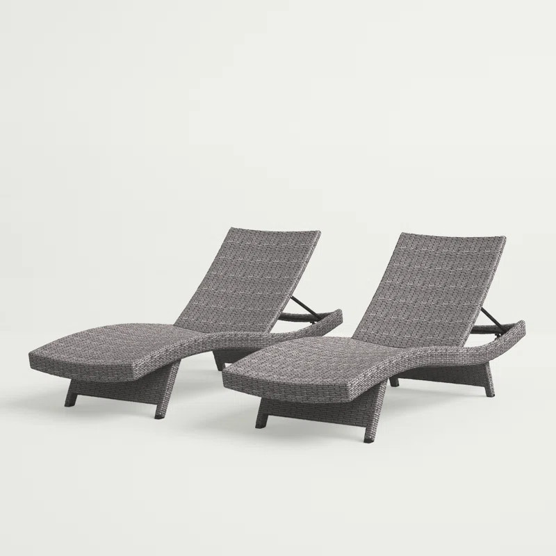 Billur Outdoor Wicker Chaise Lounge | Wayfair North America